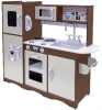 Дървена Кухня с Хладилник